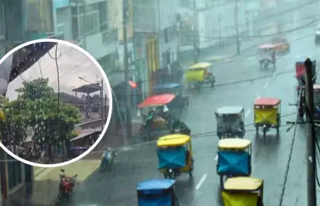 Lluvias intensas en Loreto.