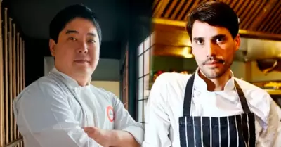Mitsuharu Tsumura (Maido) y Virgilio Martínez (Central).