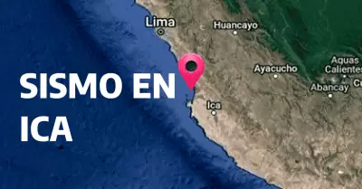 Sismo de 4.0 en Ica.