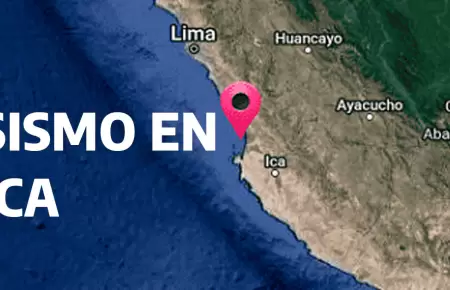 Sismo de 4.0 en Ica.