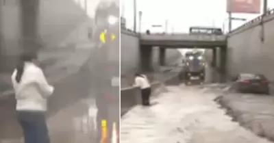 Reportera termina bañada de lodo