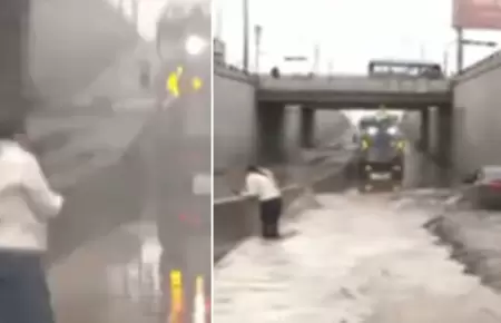 Reportera termina baada de lodo