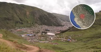 Sismo en Huancavelica esta madrugada.
