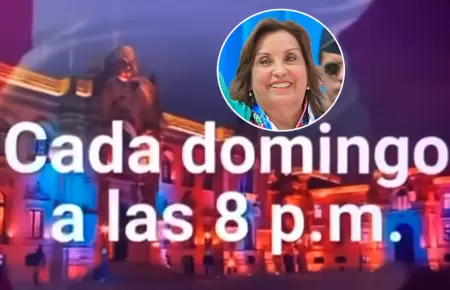 Programa de Dina Boluarte en TV Per.