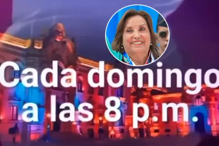 Programa de Dina Boluarte en TV Per.