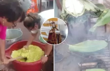 Se prepararn ms de mil juanes por San Juan en Iquitos.