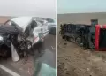 Tragedia en Tacna: Un muerto y más de 10 heridos tras choque entre bus interprovincial y auto particular