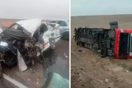 Accidente vehicular en Tacna dej un muerto y 11 heridos.