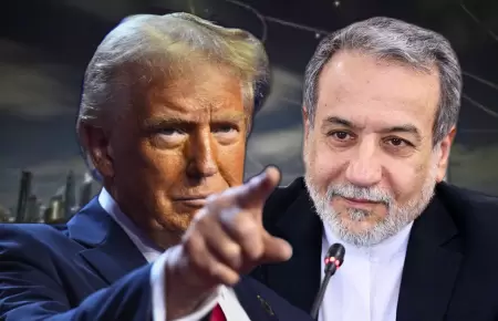 Seyed Abbas Araghchi y Donald Trump
