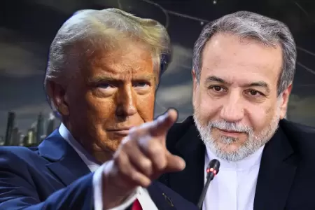 Seyed Abbas Araghchi y Donald Trump
