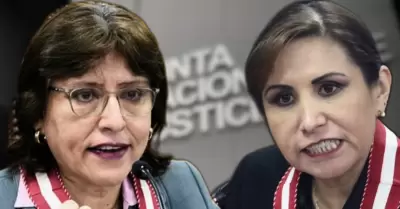 Delia Espinoza y Patricia Benavides.