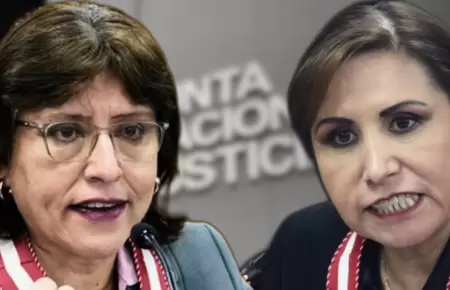 Delia Espinoza y Patricia Benavides.