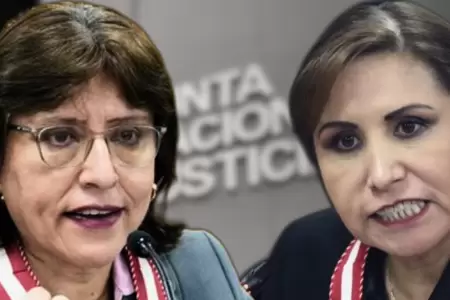 Delia Espinoza y Patricia Benavides.