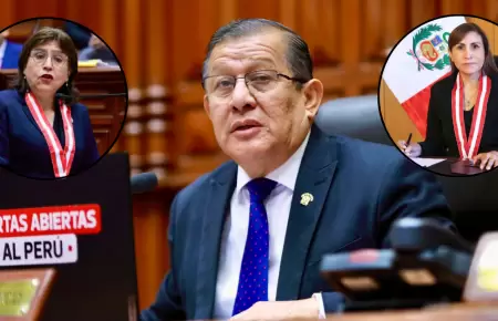 Presidente del Congreso se refiri sobre Delia Espinoza y Patricia Benavides.