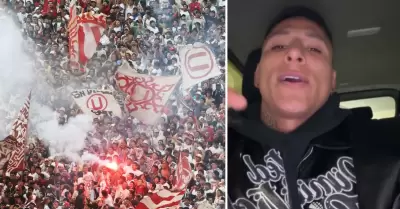 Raúl Ruidíaz sorprende al cantar tema de la Trinchera Norte.
