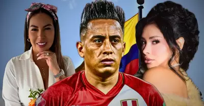 Pamela López, Pamela Franco y Christian Cueva