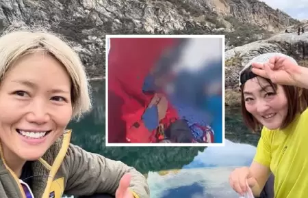 Turistas japonesas atrapadas en el Huascarn fueron rescatadas con vida.