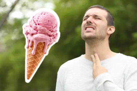 El helado puede calmar el dolor de garganta?