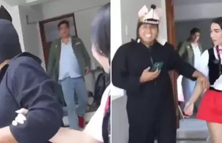 ngel Ramrez es confrontado por grabar en propiedad ajena