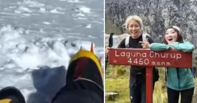 Cadver de turista japonesa permanece en base del nevado Huascarn.