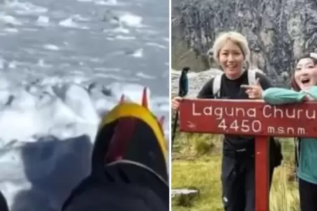 Cadver de turista japonesa permanece en base del nevado Huascarn.