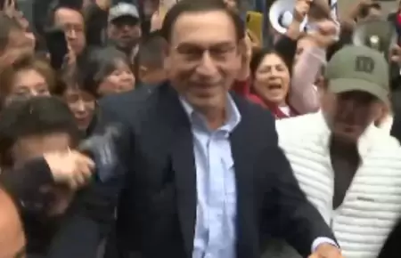 Martín Vizcarra acude al Poder Judicial.