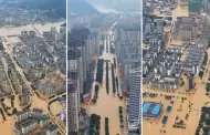 Emergencia en China: Inundaciones dejan al menos seis muertos y obligan a ms de 80 mil personas a evacuar