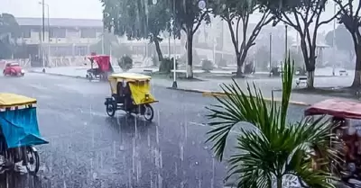 Intensas lluvias se registrarán en varias provincias del Perú.