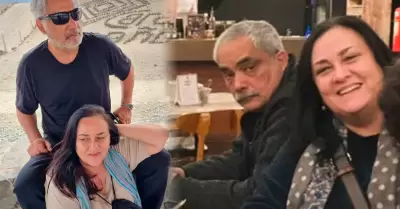 Óscar Carrillo y su esposa Natalia Torres.