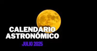 Este es el calendario astronómico de julio 2025.