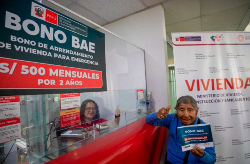Bono BAE podra ser cobrado en el Banco de la Nacin.