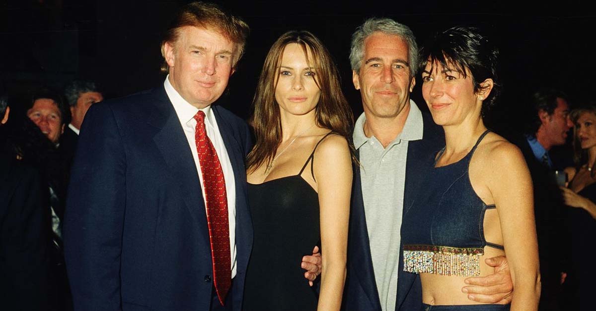 Donald Trump junto a Jeffrey Epstein.