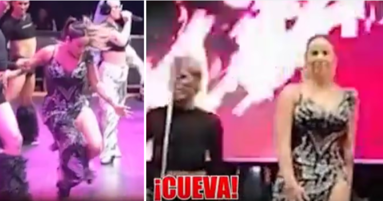 Pamela Lpez pasa roche en concierto de Chimbote.