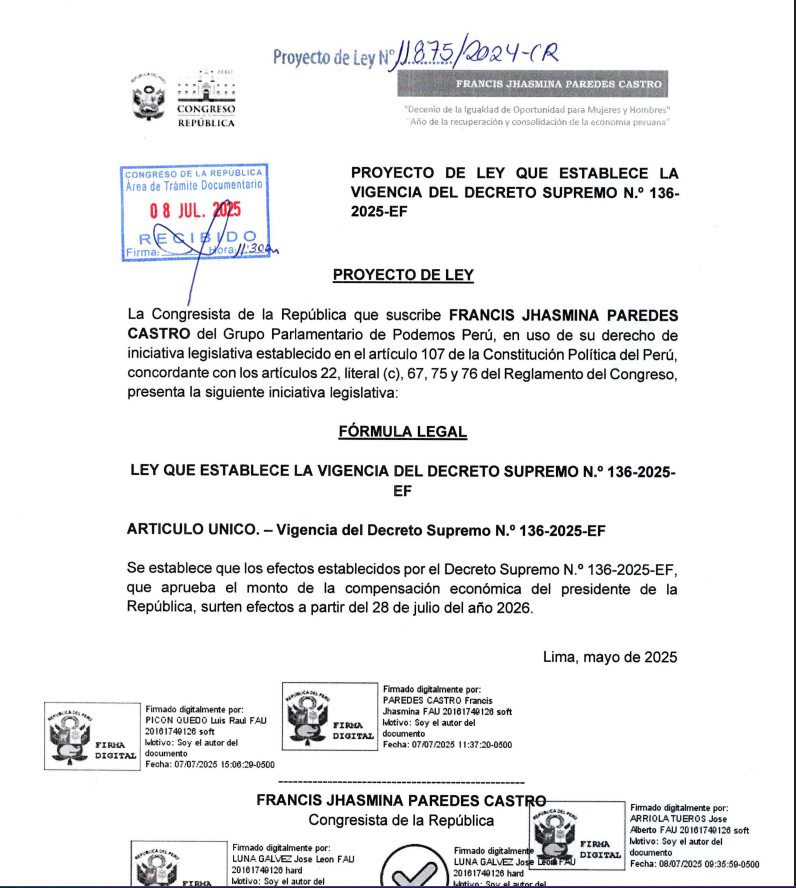 Proyecto de ley
