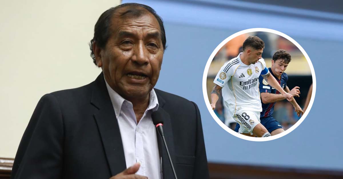 Congresista deja abierto su micro y es descubierto viendo el partido entre PSG y Real Madrid