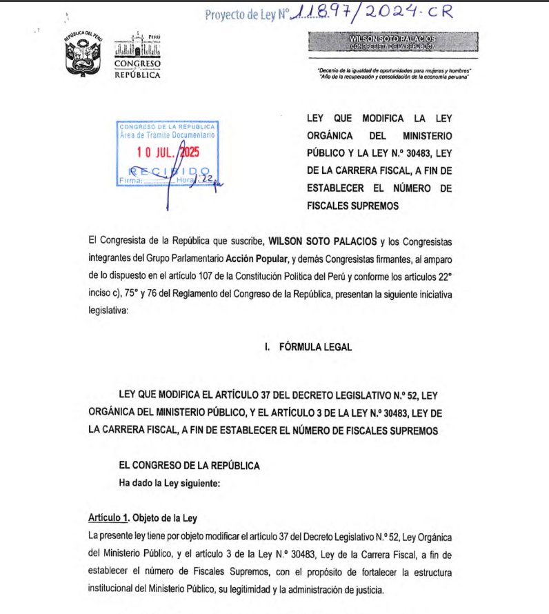 Proyecto de ley