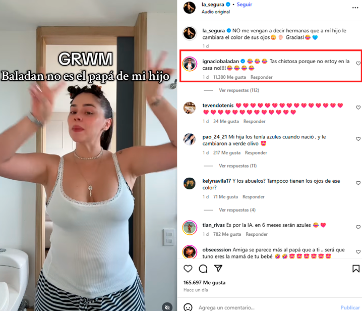 Respuesta de Ignacio Baladn sobre la confesin de Natalia Segura.