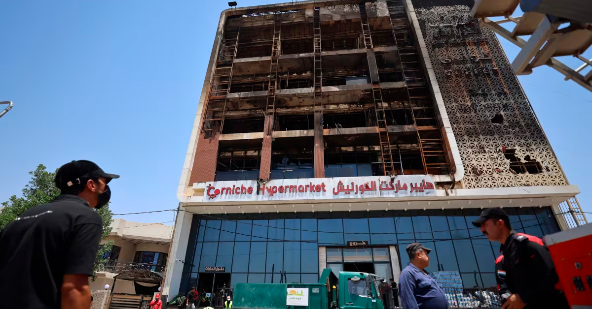 Voraz incendio en Irak: Al menos 60 muertos y tres días de duelo nacional