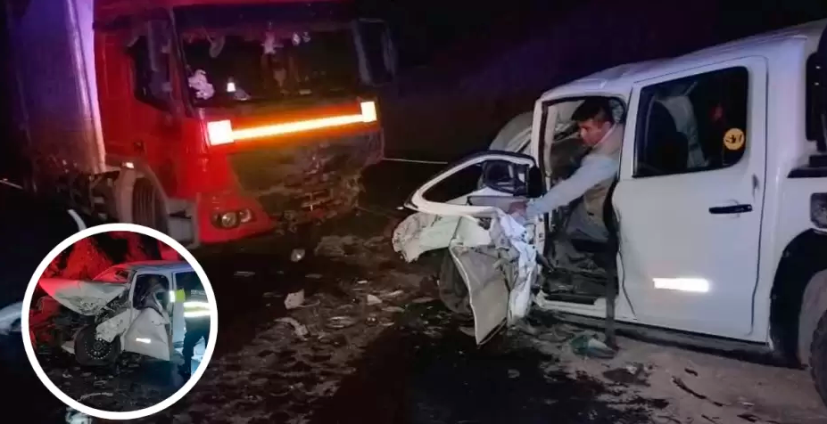 Camioneta intenta invadir carril y choca contra camin en Arequipa, el 16 de julio.