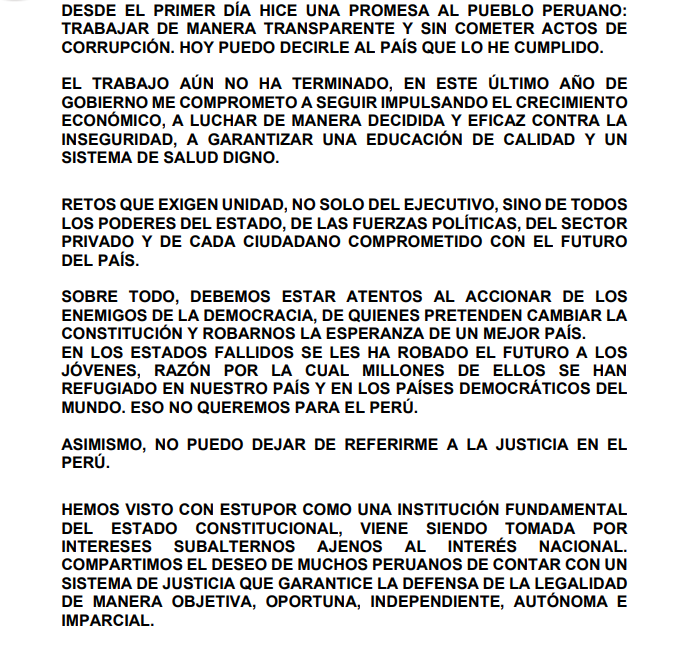 Texto de la pgina 95 del discurso de Dina Boluarte.