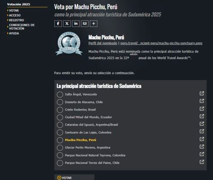 Votacin en WTA comenz el 1 de abril y finalizar el 3 de agosto de 2025.