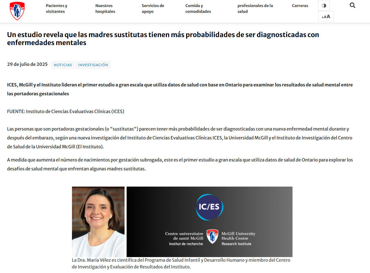 El estudio publicado en la web de la Universidad McGill.