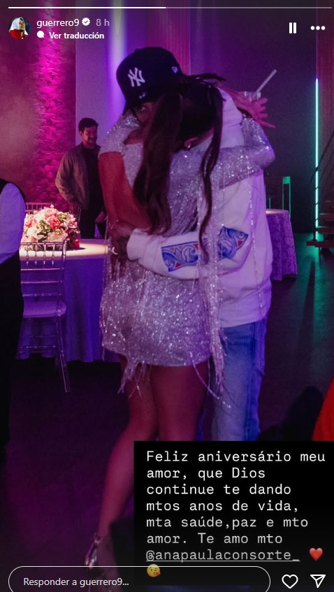 Paolo Guerrero y su emotivo mensaje a Ana Paula Consorte por su cumpleaos.