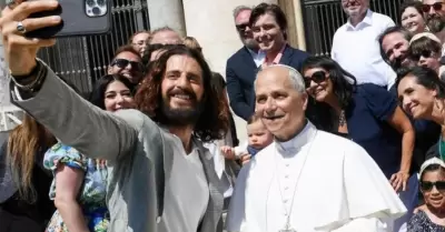 Papa León XIV conoce al cast de The Chosen