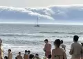 'Tsunami de nubes' en playas de Portugal: Impactantes imgenes del fenmeno que sorprendi a baistas