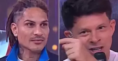 Paolo Guerrero 'parcha' a Mario Hart