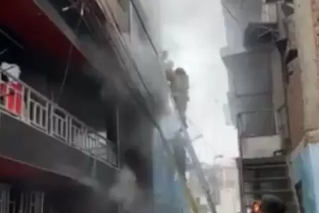 Incendio en el Callao.