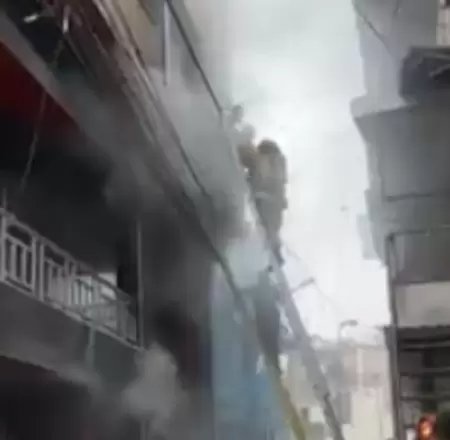 Incendio en el Callao.