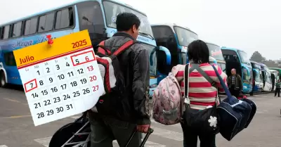Fin de semana largo en Perú del 5 al 7 de julio.