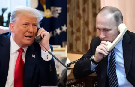 Donald Trump y Vladmir Putin conversaron por casi una hora.